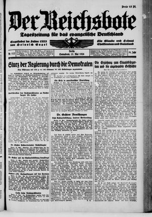 Der Reichsbote vom 15.05.1926