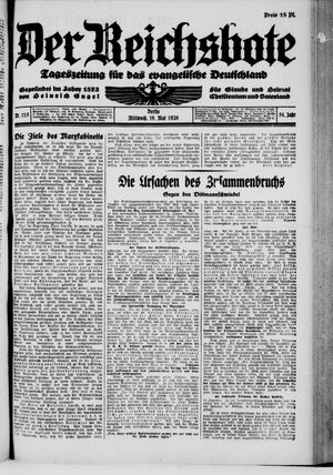 Der Reichsbote on May 19, 1926