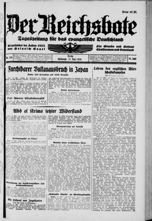 Der Reichsbote on May 26, 1926