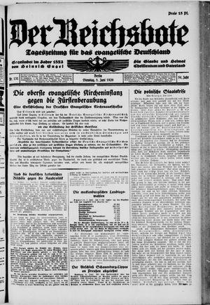 Der Reichsbote vom 08.06.1926