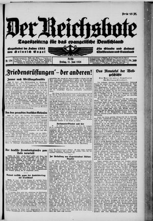 Der Reichsbote vom 11.06.1926