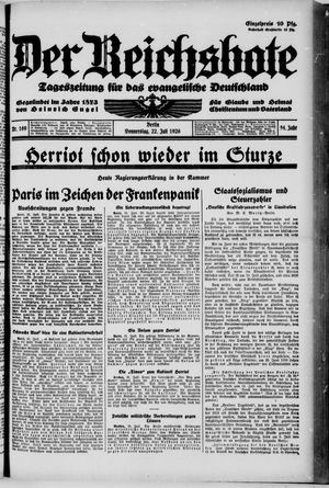 Der Reichsbote vom 22.07.1926