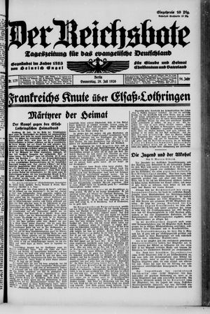 Der Reichsbote vom 29.07.1926