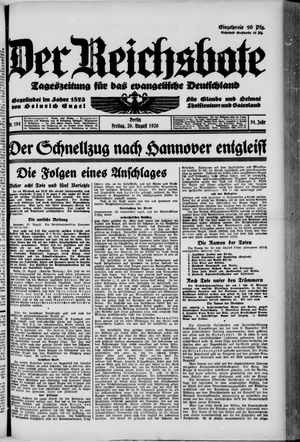 Der Reichsbote vom 20.08.1926