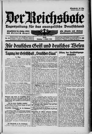 Der Reichsbote vom 05.10.1926