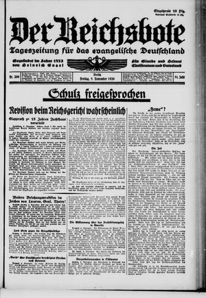 Der Reichsbote vom 05.11.1926