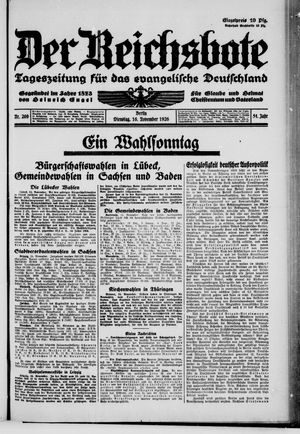 Der Reichsbote vom 16.11.1926