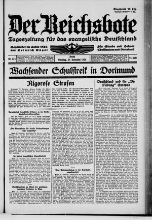 Der Reichsbote vom 23.11.1926