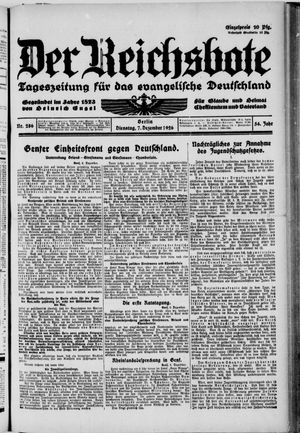 Der Reichsbote vom 07.12.1926