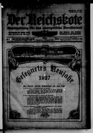 Der Reichsbote on Jan 1, 1927
