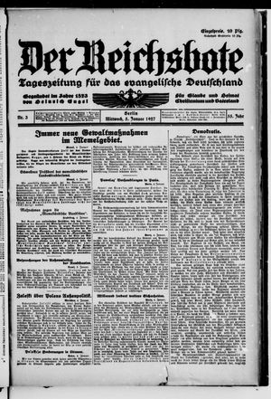 Der Reichsbote on Jan 5, 1927
