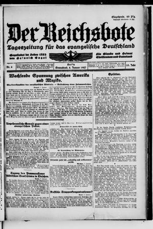 Der Reichsbote vom 08.01.1927