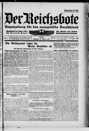 Der Reichsbote vom 18.01.1927