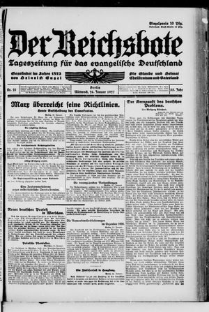 Der Reichsbote vom 26.01.1927