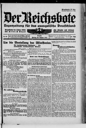 Der Reichsbote vom 28.01.1927