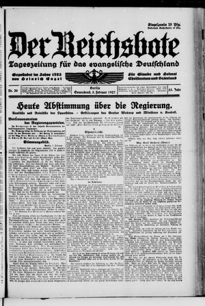 Der Reichsbote vom 05.02.1927