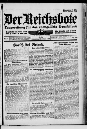 Der Reichsbote vom 10.02.1927