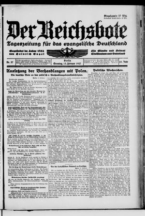 Der Reichsbote vom 13.02.1927