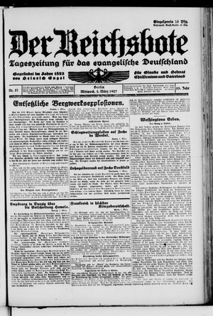 Der Reichsbote on Mar 2, 1927
