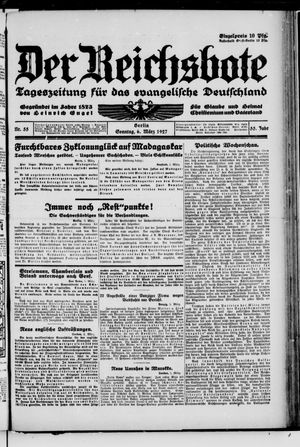 Der Reichsbote vom 06.03.1927