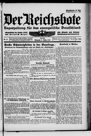 Der Reichsbote vom 09.03.1927