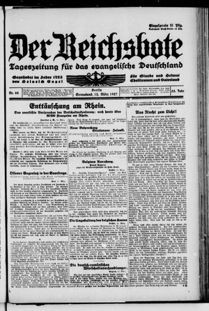 Der Reichsbote vom 12.03.1927