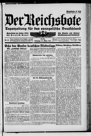 Der Reichsbote on Mar 15, 1927