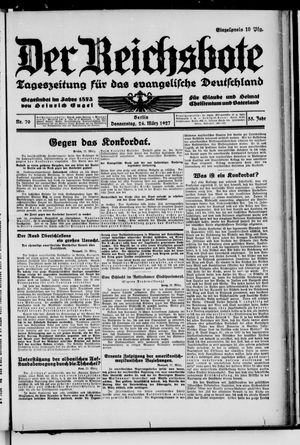 Der Reichsbote on Mar 24, 1927