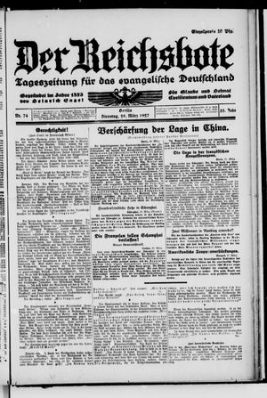 Der Reichsbote vom 29.03.1927