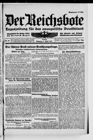 Der Reichsbote on Apr 5, 1927