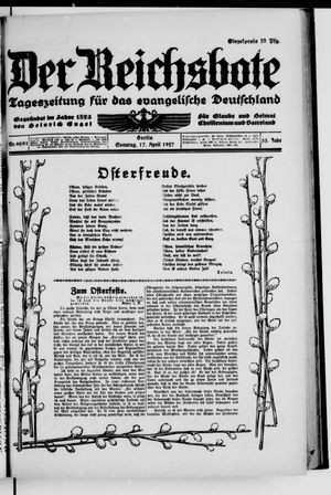 Der Reichsbote on Apr 16, 1927