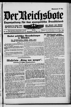 Der Reichsbote vom 28.05.1927