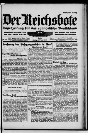 Der Reichsbote vom 17.06.1927