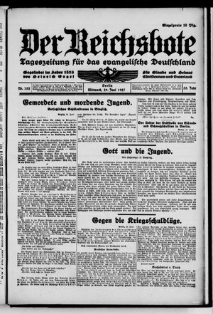 Der Reichsbote vom 29.06.1927