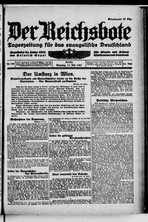 Der Reichsbote vom 17.07.1927