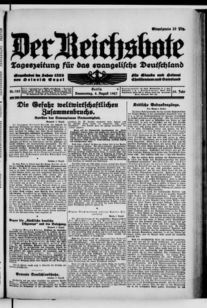Der Reichsbote vom 04.08.1927