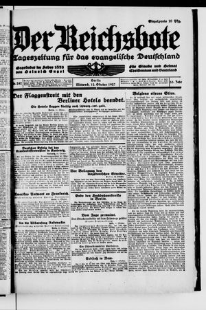 Der Reichsbote vom 12.10.1927