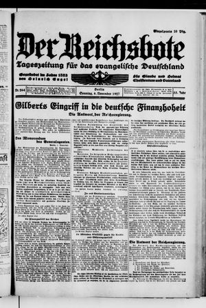Der Reichsbote vom 06.11.1927