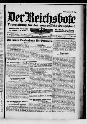 Der Reichsbote vom 24.11.1927