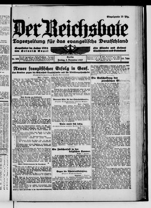 Der Reichsbote vom 02.12.1927