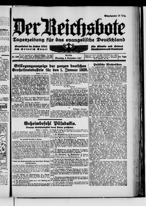 Der Reichsbote vom 04.12.1927