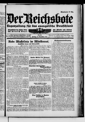 Der Reichsbote vom 16.12.1927