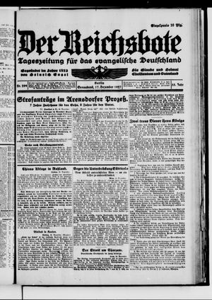 Der Reichsbote vom 17.12.1927