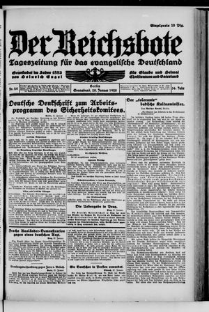 Der Reichsbote vom 28.01.1928