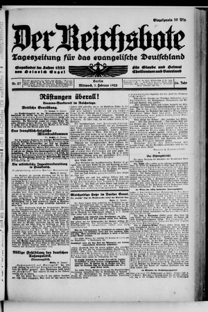 Der Reichsbote on Feb 1, 1928
