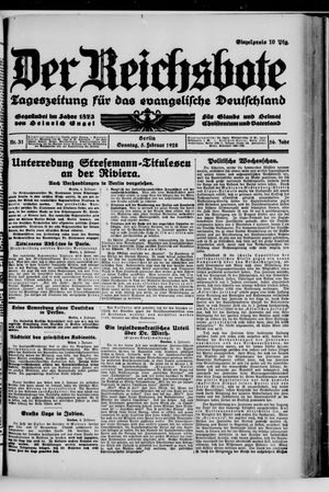 Der Reichsbote vom 05.02.1928