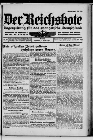 Der Reichsbote vom 07.03.1928