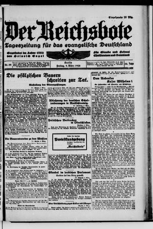 Der Reichsbote vom 09.03.1928