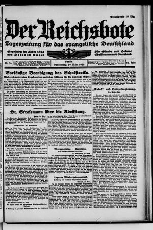 Der Reichsbote vom 29.03.1928