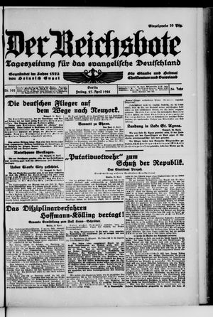 Der Reichsbote on Apr 27, 1928